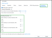 Switch off blended interactions for a desired agent